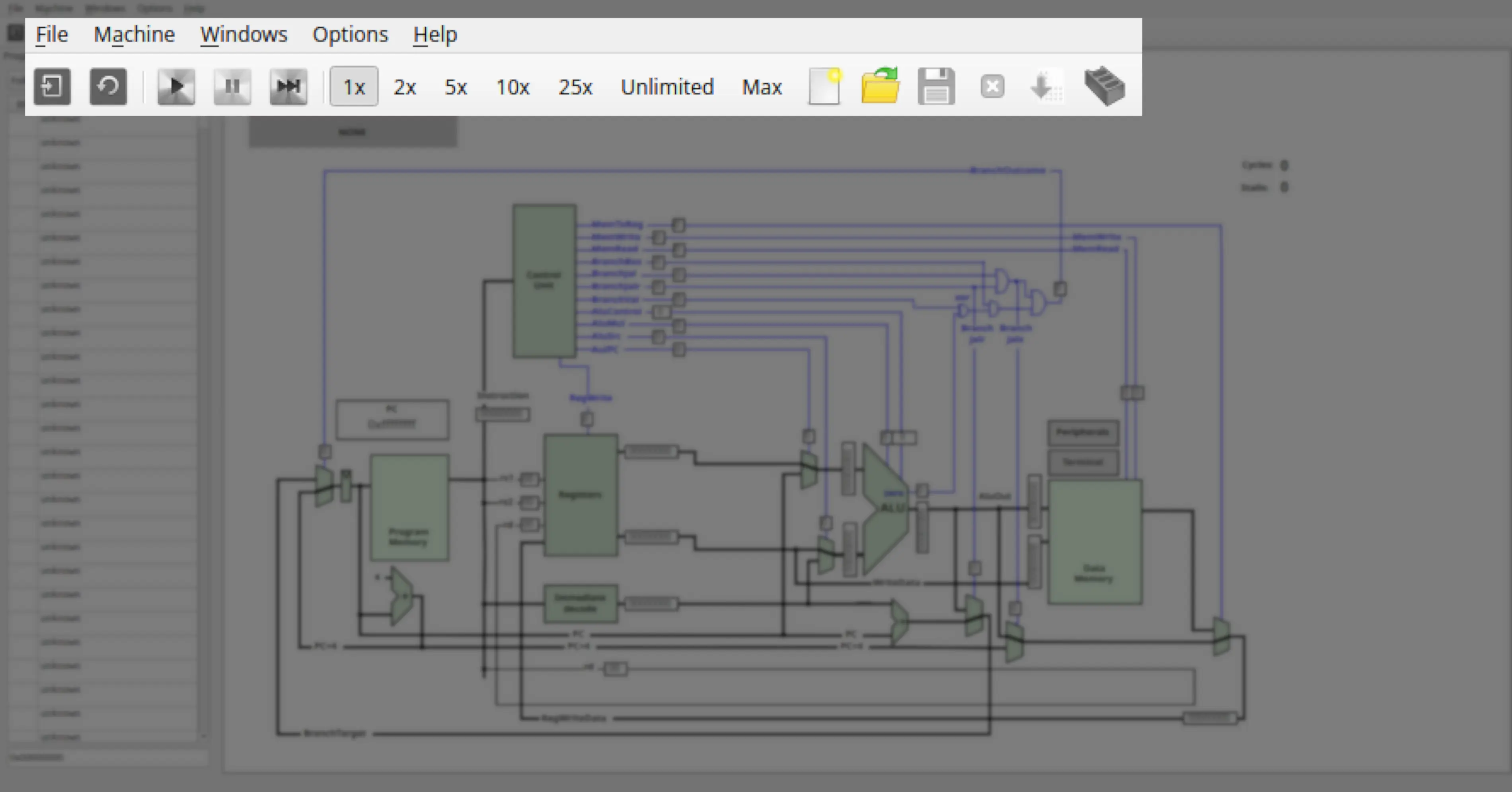 Toolbar screenshot